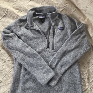Patagonia Men's Zip-Up Sweater in Heather Gray
